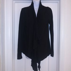 Fabletics Black Zip Up Cardigan Sweater